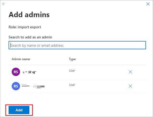 select the user and click Add